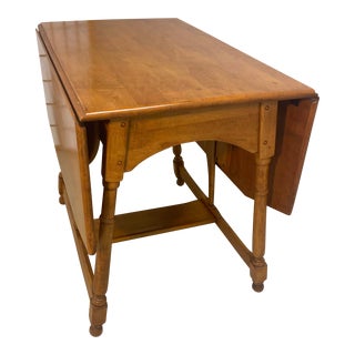 Mid 20th Century Colonial Style Drop Leaf Table For Sale