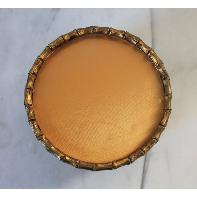 Metal Vintage Gold-Toned Ormolu and Glass Filigree Trinket Box or Jewelry Casket For Sale - Image 7 of 12