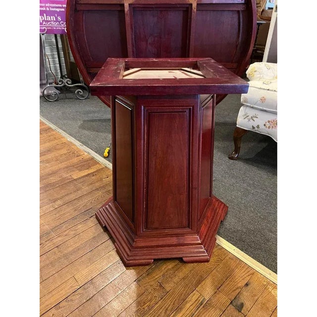 Mid 20th Century Vintage Large Art Deco Rosewood Round Dining Table For Sale - Image 9 of 13