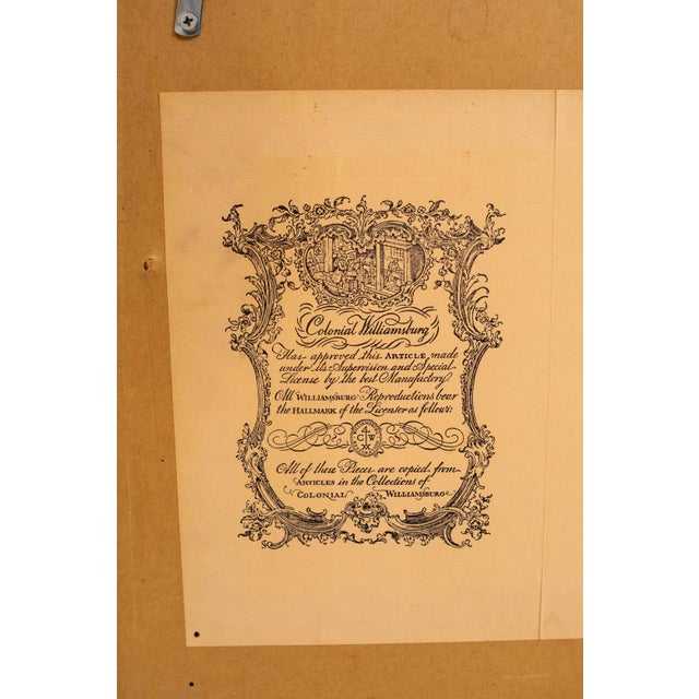 Friedman Brothers Colonial Williamsburg Gilt Frame Wall Mirror For Sale - Image 11 of 12