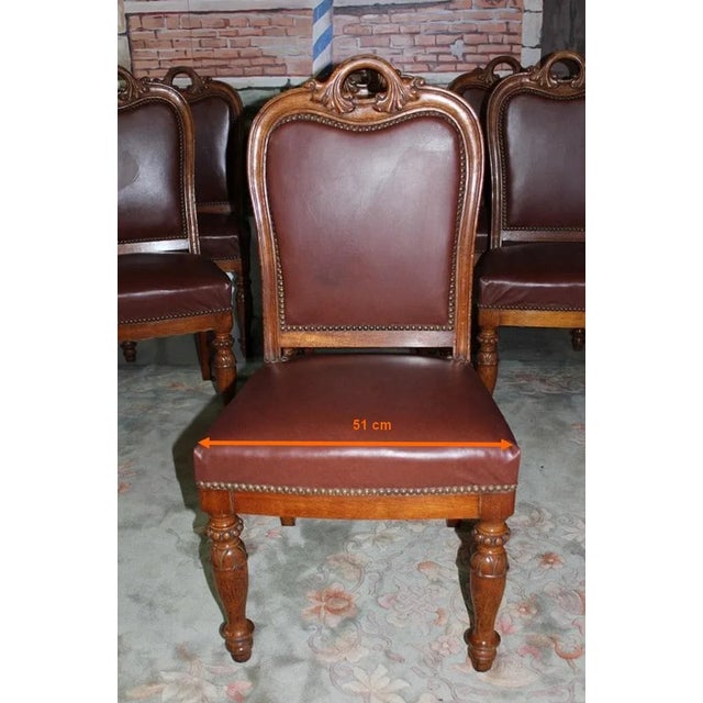 Wood Oak Chairs, Set of 12 For Sale - Image 7 of 11