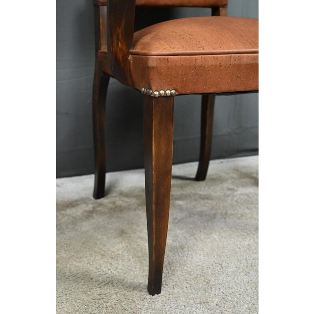 Bridge Chairs in Beechwood, 1940s, Set of 2 For Sale - Image 13 of 16