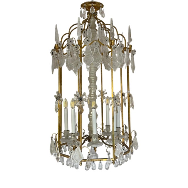 Rock Crystal Lantern by Dimitri Stefanov For Sale