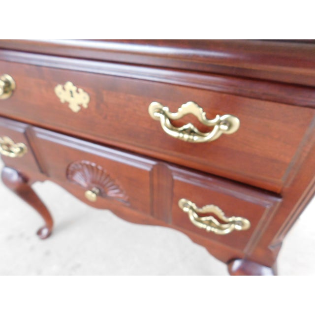 Late 20th Century Thomasville Cherry Collection Low Boy Nightstand 30w X 27h For Sale - Image 5 of 11