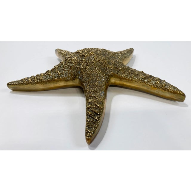 Vintage Brass Starfish Paper Weight For Sale - Image 4 of 7