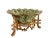 Chinoiserie Chinoiserie Green Decorative Bowl and Faux Bamboo Stand For Sale - Image 3 of 12