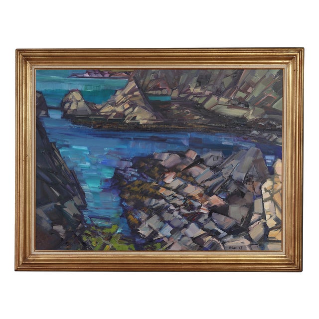 Brachet, La Grande Côte, 1992, Oil on Canvas For Sale