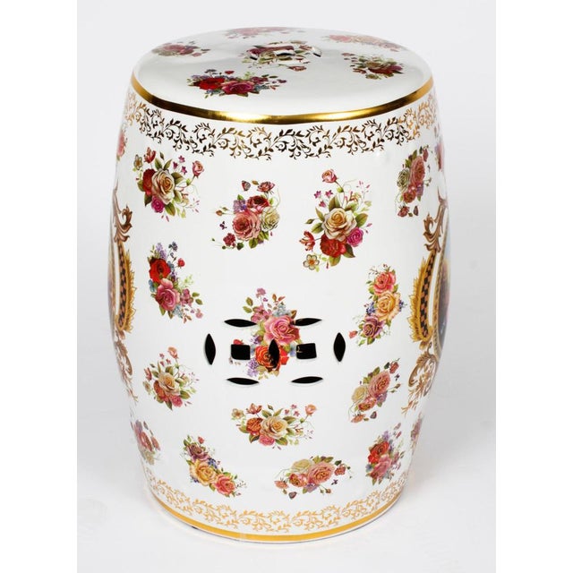 Set of Vintage Japanese Inspired Porcelain Garden Seats For Sale - Image 18 of 18