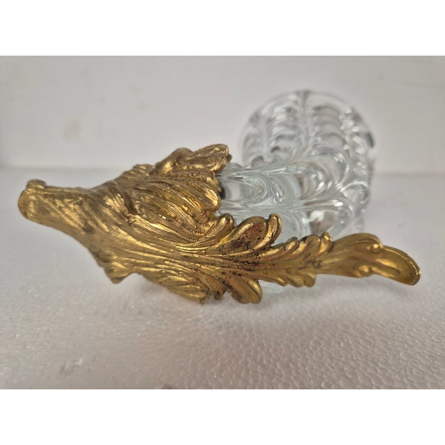 Vase in Glass and Gold-Plated Metal from Barovier, 1970s For Sale - Image 4 of 6