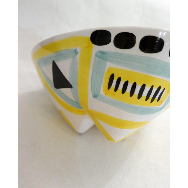 Mid-Century Modern Vintage Tripod Bowl in Revernay Earthenware, 1950s For Sale - Image 3 of 14