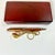 American 1980s Americana Boho Chic Golf Club Themed Wood Pen and Key Chain Boxed Set For Sale - Image 3 of 12