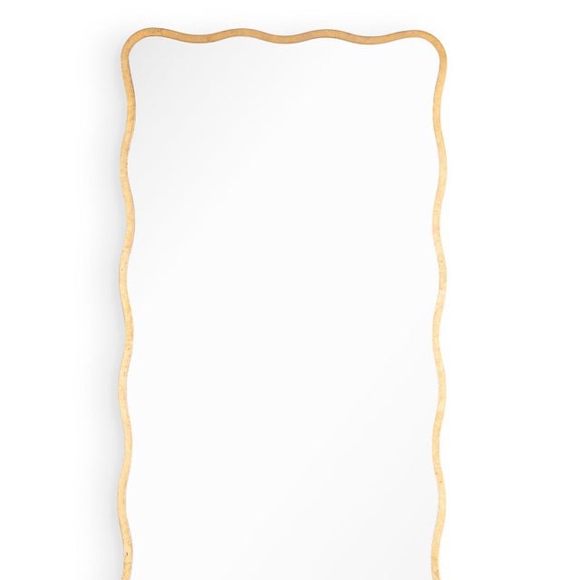 Modern Candice Wavy Scalloped Dressing Room Mirror For Sale - Image 3 of 6