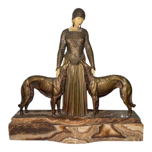 Early 20th Century Art Deco Sculpture "Amies Toujours (Friends Forever)" by Demetre Chiparus