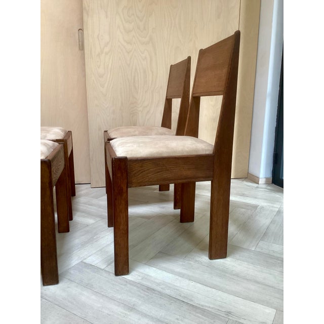 Art Deco Dining Chairs from L.O.V. Oosterbeek, 1920s, Set of 4 For Sale - Image 6 of 8