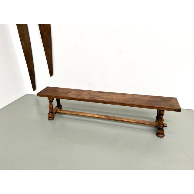 Bench with Baluster Base, 1950s For Sale - Image 9 of 17