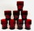 Viking Glass Company Viking Georgian Ruby Chunky Tumbler Glassware - Set of 8 For Sale - Image 4 of 6
