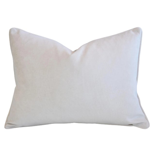 Early 21st Century Designer Fabricut Fabrics Isetta Fan Ginkgo Leaves Feather/Down Pillow For Sale - Image 5 of 6