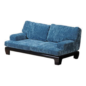 A French Blue Velvet Sofa, Circa 1960