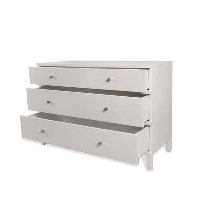 Mid-Century Modern Made Goods Maris Belgian Linen Dresser For Sale - Image 3 of 6