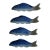 Blue & White Chinoiserie Fish For Sale