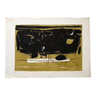1964 Abstract Expressionist Limited Edition Handsigned Lithograph For Sale