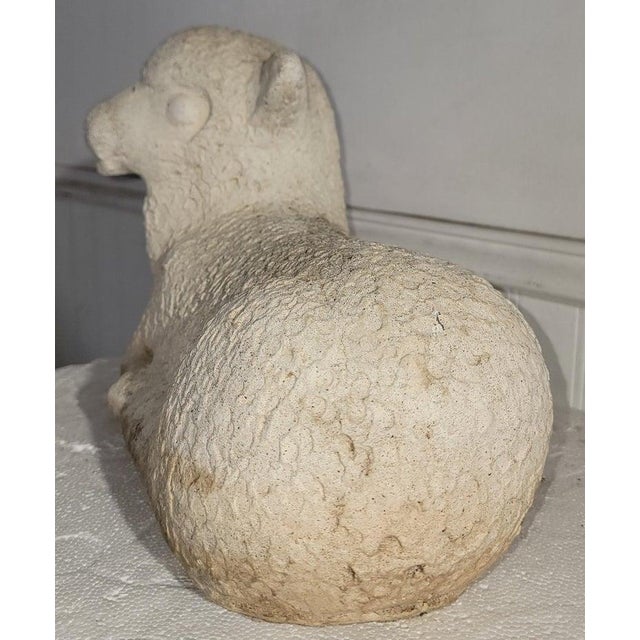 Early Concrete Lamb Sculpture For Sale In Los Angeles - Image 6 of 7