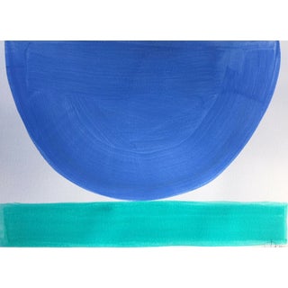 "Sky Blue and Aqua" - Mix and Match Bowls by Jenny Andrews Anderson For Sale