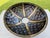 1960s Tiffany-Style Iridescent Glass & Bronze Turtleback Tile 26" Shade (Shade Only) For Sale - Image 11 of 18