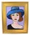 2020s Chic Parisian Expressionism Woman Painting Including the Antiqued Gold Wood Frame For Sale - Image 5 of 5