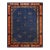 1920s Classic Greek Key Floral Deco Antique Chinese Peking Knotted Wool Rug For Sale