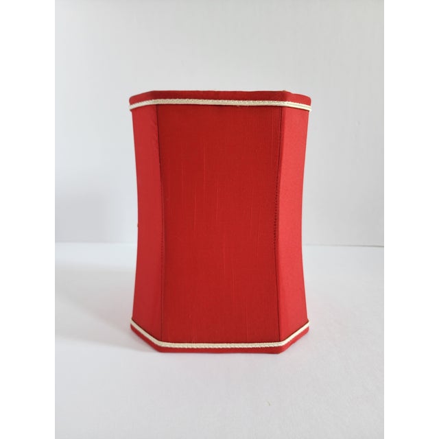 Vintage Monogram Red Lamp Shade Chairish