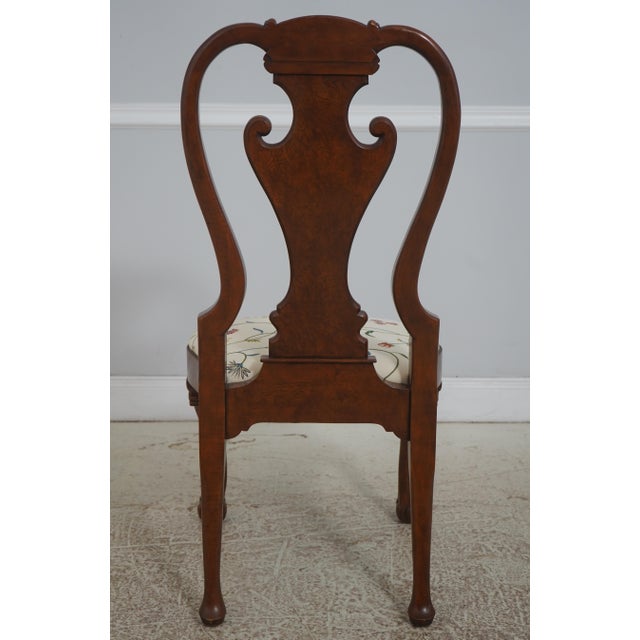 Baker Furniture Company Set of 6 Baker Georgian Walnut Dining Room Chairs For Sale - Image 4 of 18