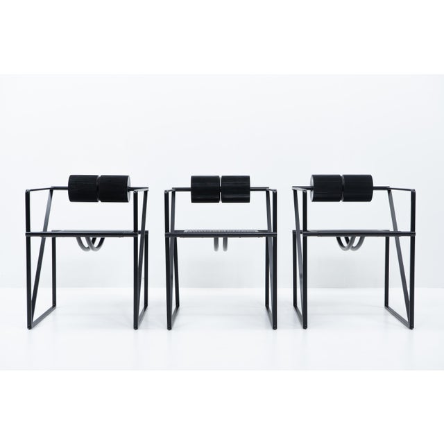 1980s Black Seconda Chairs by Mario Botta for Alias, 1980s For Sale - Image 5 of 13