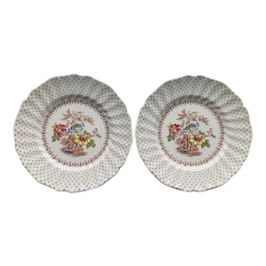 Vintage Royal Doulton English Bone China "Grantham" Plates- Set of 2