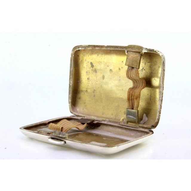 Curved Silver Cigarette Case For Sale - Image 3 of 8