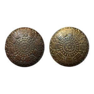 American 19th Century Bronze Door Knobs and Rosettes