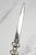 Metal Handmade Vintage Sterling Silver 925 Luxury Desk Letter Opener Sculptural Openwork Floral Handle For Sale - Image 7 of 10