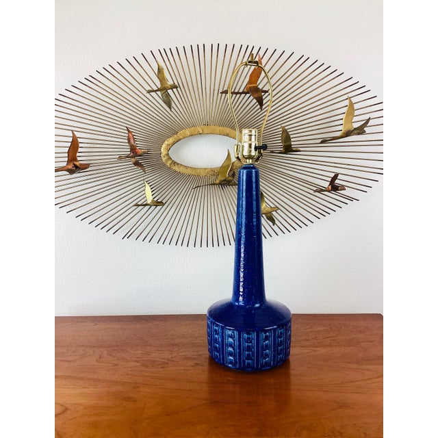 Vintage 1960s Palshus Table Lamp Mid-century modern / danish modern design made of a ceramic or stoneware type material...