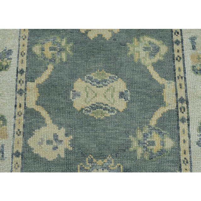 Turkish Oushak Rug 4' x 8'1" #18127 For Sale In Houston - Image 6 of 8