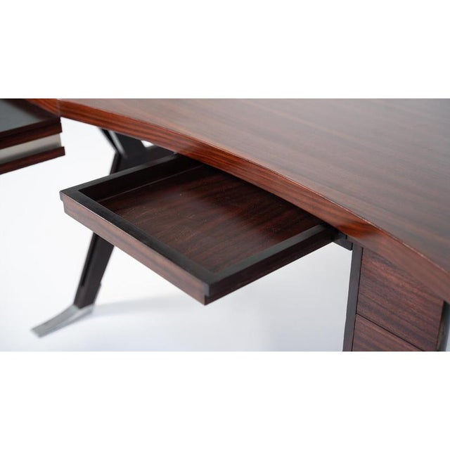 Mid-Century Modern Desk attributed to Ico Parisi for Mim Roma, Italy, 1950s For Sale - Image 12 of 17