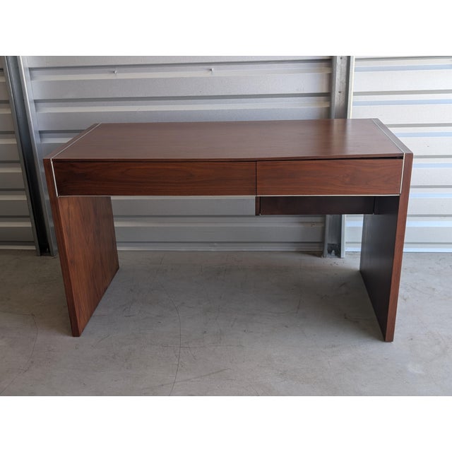 Mid Century Modern Walnut Writing Desk by Glenn of California, C1960s For Sale - Image 9 of 16