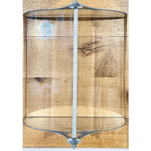 Painted Metal & Glass Terrarium on Stand With Curved Roof For Sale - Image 13 of 13
