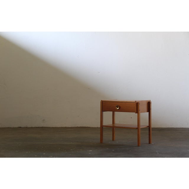 Mid-Century Danish Oak Nightstand, 1970s For Sale - Image 9 of 17