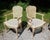 Wood Vintage Pair Harris Marcus Italian Double Cane Arm Chairs Carved Accent Chairs For Sale - Image 7 of 18