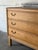 Oak 3 Drawer Dresser Chest With Brass Pulls Mid-Century Modern 1960s For Sale - Image 9 of 11