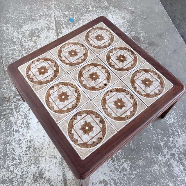 Beige Mid-Century Teak and Tiled Coffee Table from G-Plan For Sale - Image 8 of 12