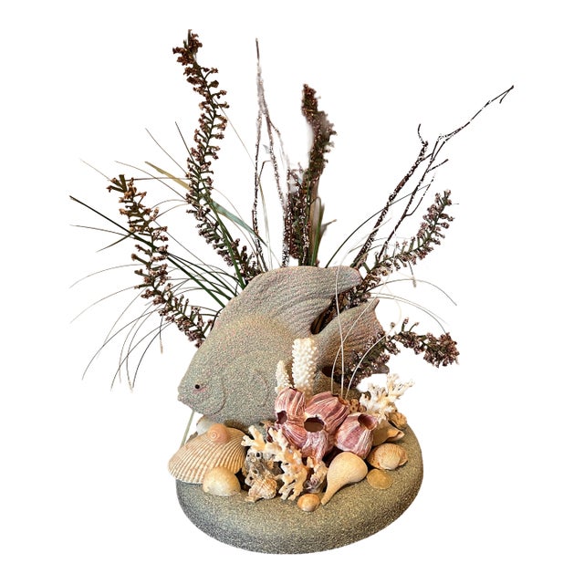 Vintage 1980s Fish Display Statue For Sale