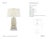 Chapman & Myers by Visual Comfort Signature Parisienne Small Table Lamp in Iced Coconut with Linen Shade Designer: Chapman...