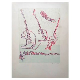 Max Ernst, Surrealist Composition, Rare Lithograph, 1974 For Sale