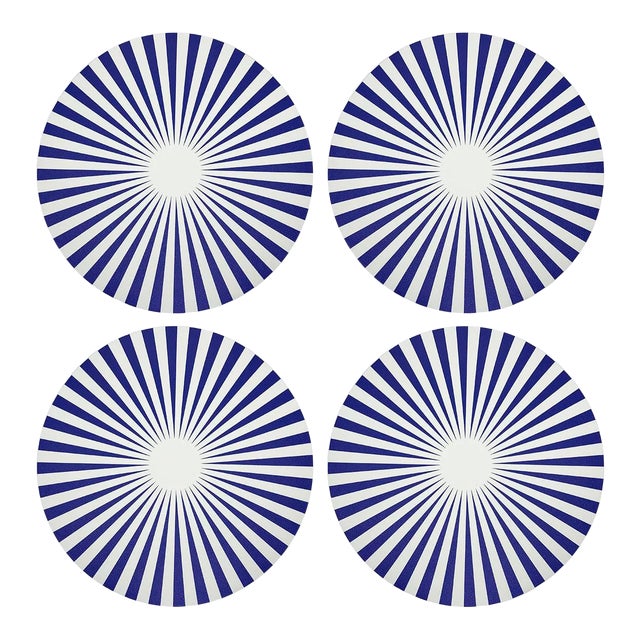 Constellations Point, 16" Round Pebble Placemats, Set of 4 For Sale